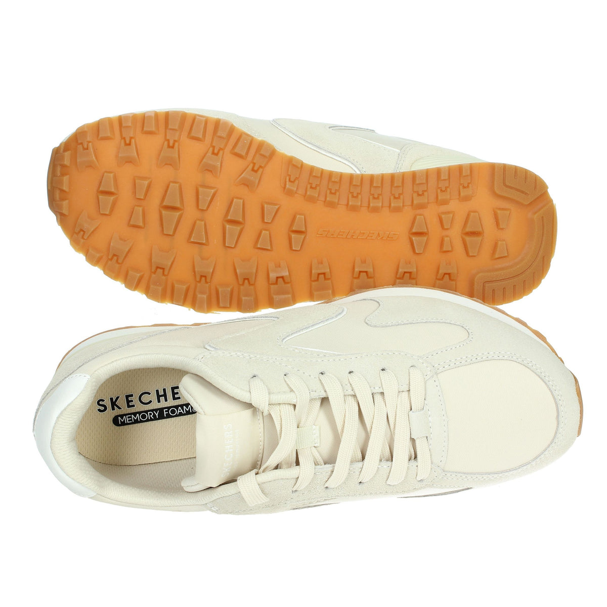 SKECHERS Uomo Sneakers bassa 183202 Beige