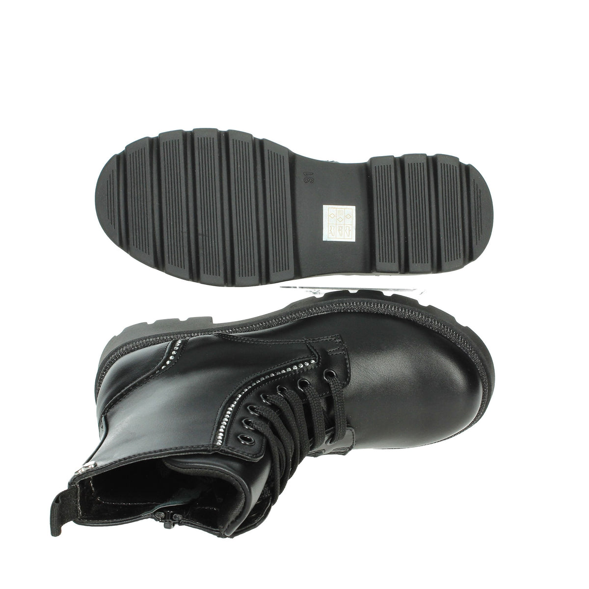 ASSO Bambine e ragazze Anfibi AG-16631 Nero