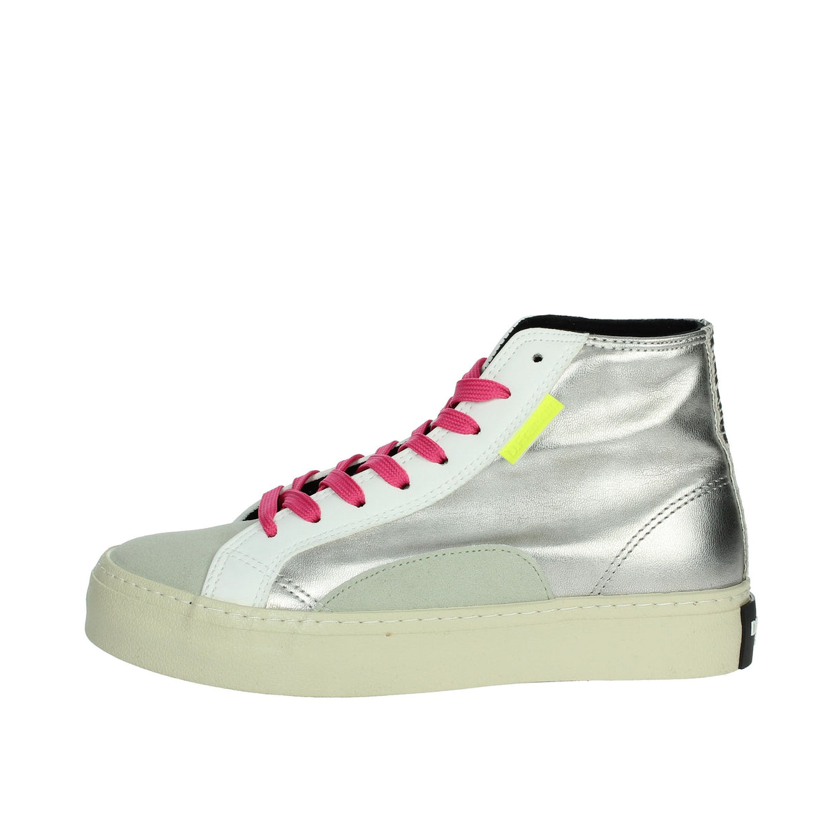 D.FRANKLIN Donna Sneakers alta DFSH367018 Argento
