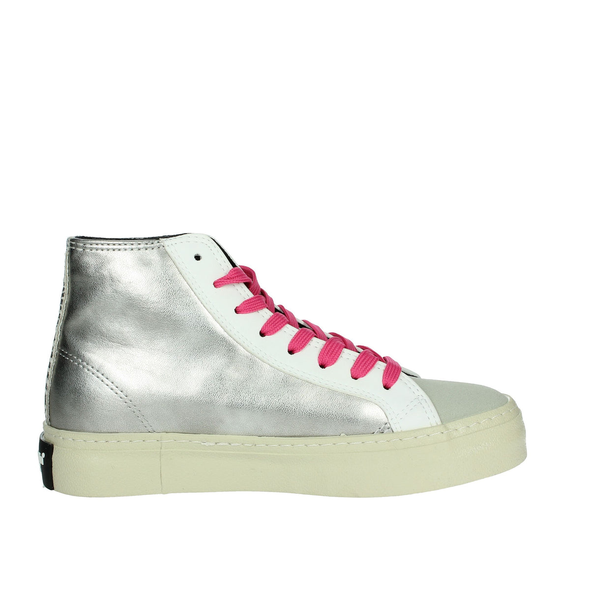 D.FRANKLIN Donna Sneakers alta DFSH367018 Argento