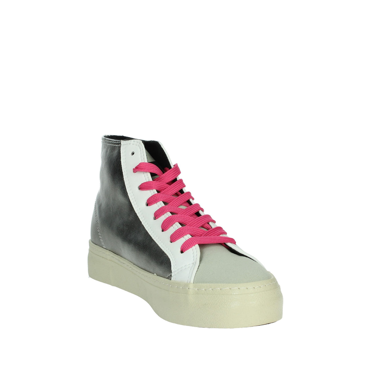 D.FRANKLIN Donna Sneakers alta DFSH367018 Argento