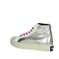 D.FRANKLIN Donna Sneakers alta DFSH367018 Argento