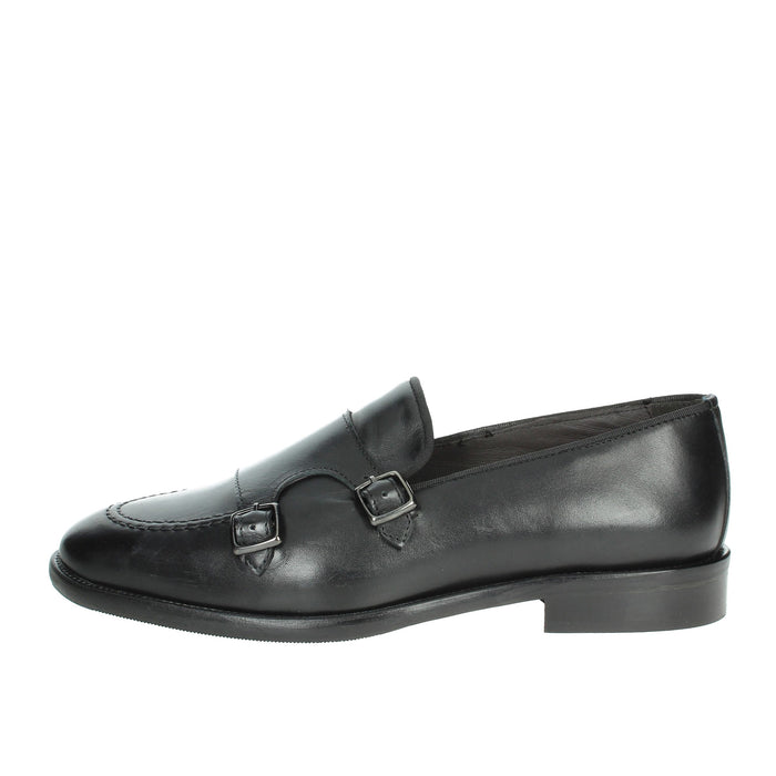 EXTON Uomo Mocassino 163 Nero