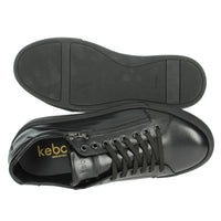 KEBO Uomo Sneakers bassa LN9102 Nero