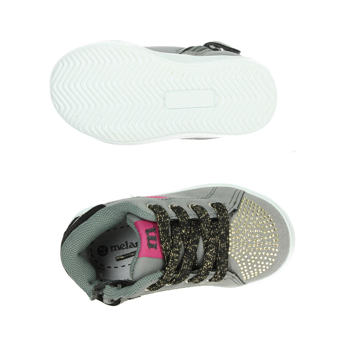MELANIA Bambine e ragazze Sneakers bassa M2504 Antracite