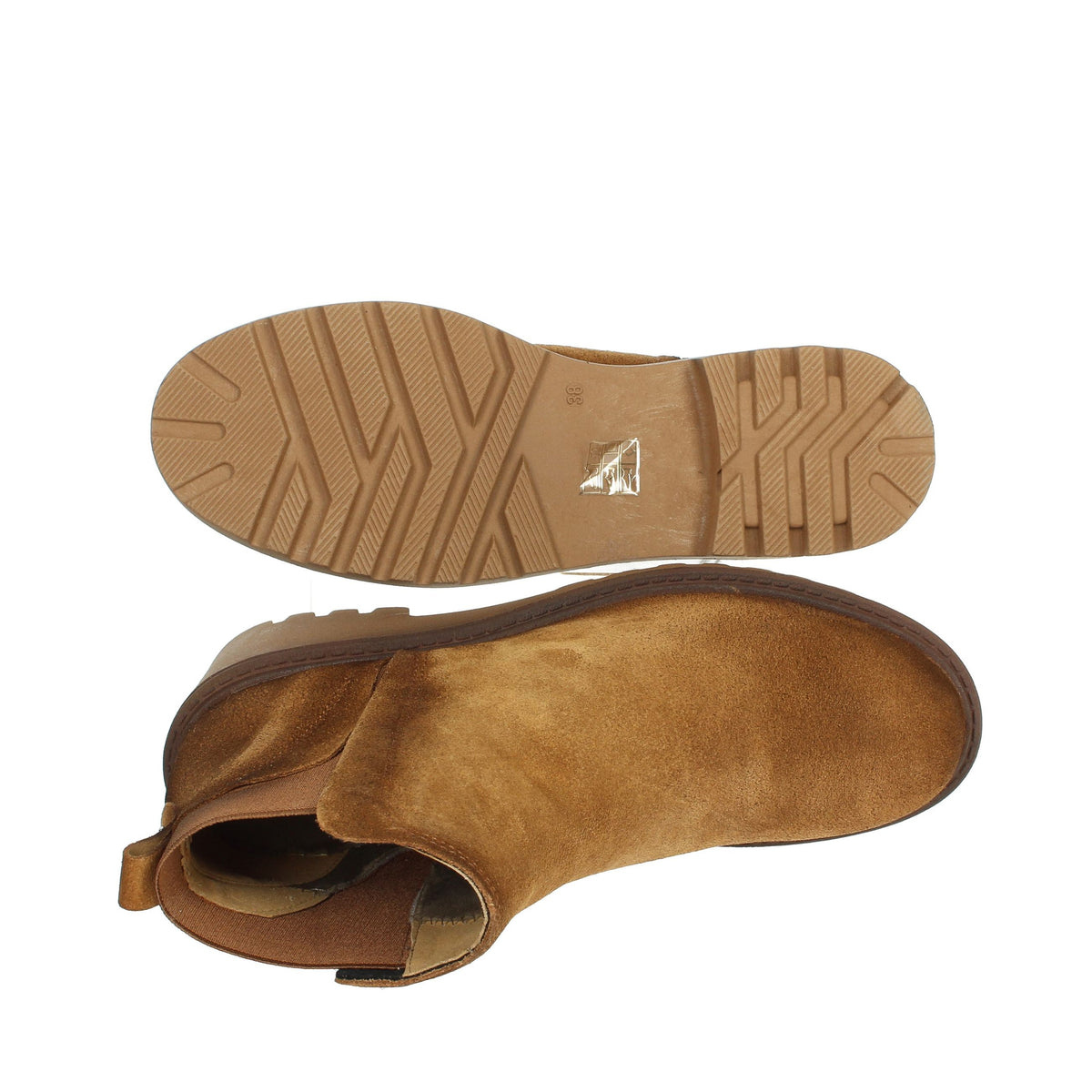 PORRONET Donna Stivaletti zeppa 4663 Cuoio