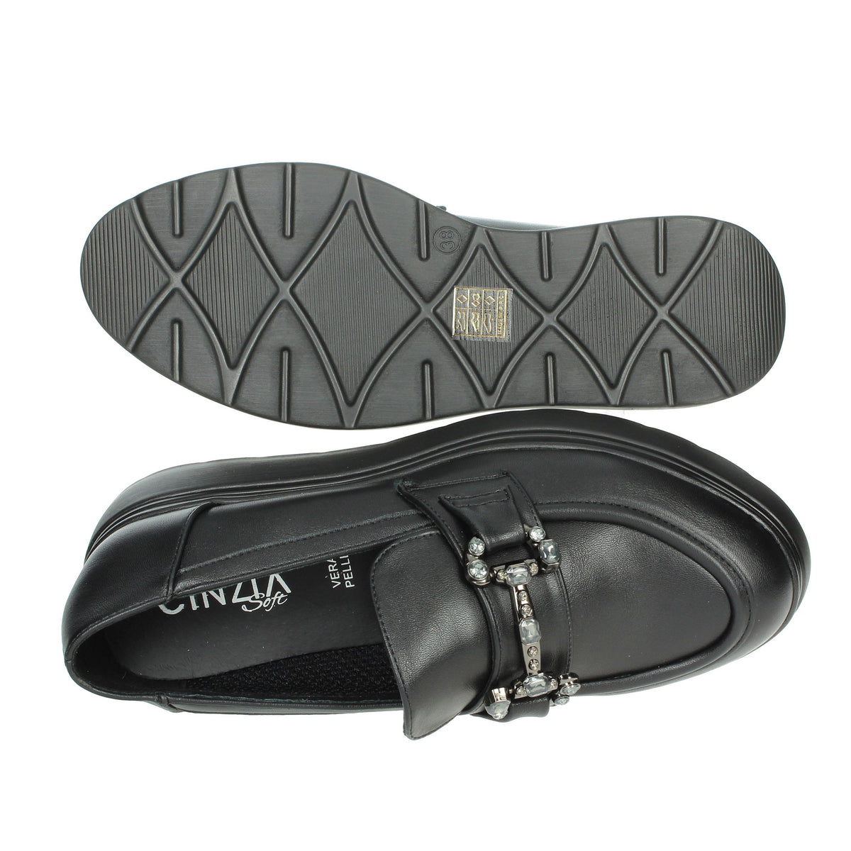 CINZIA SOFT Donna Mocassino CI2018 Nero
