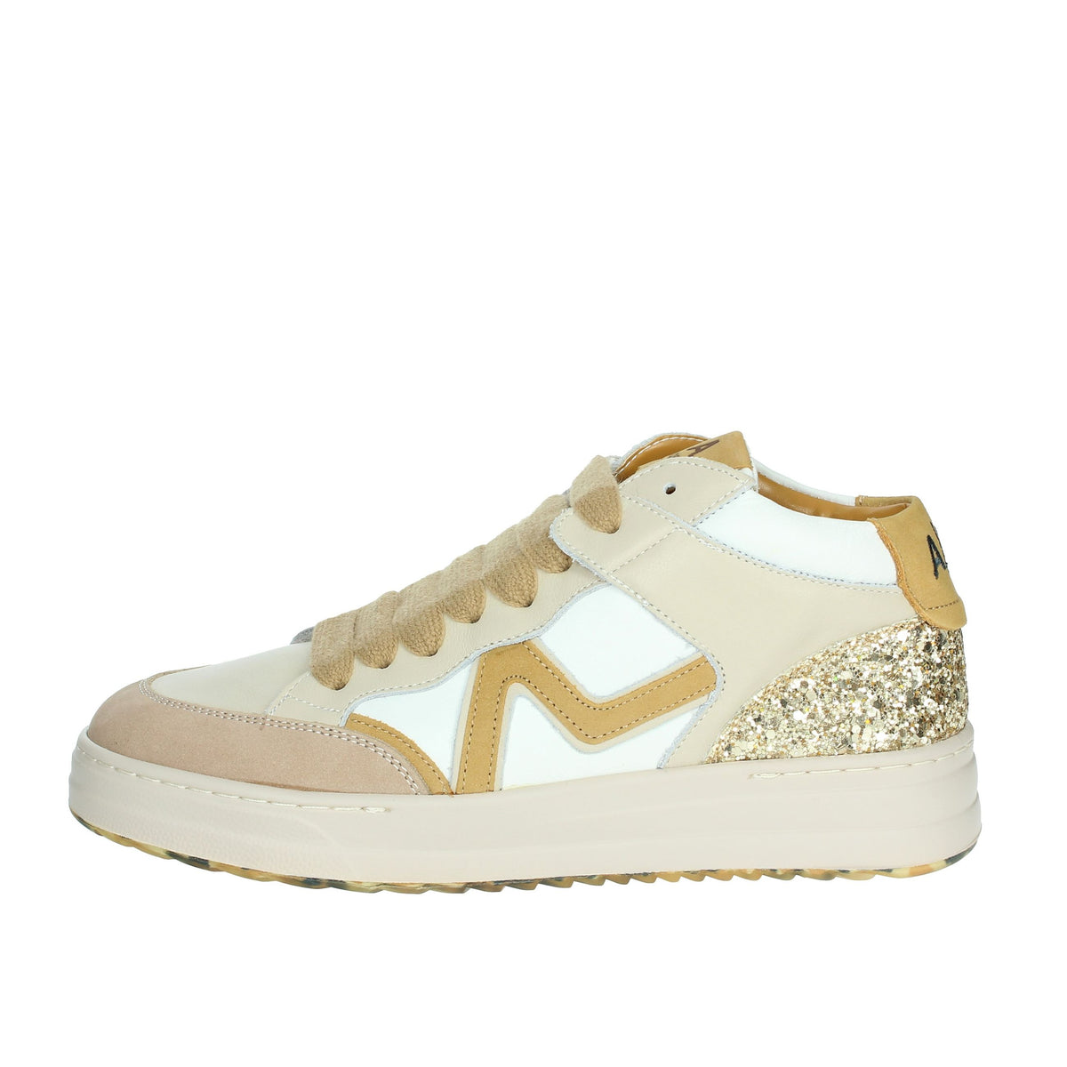Accademia 72 Donna Sneakers alta AC-034 Beige/Bianco