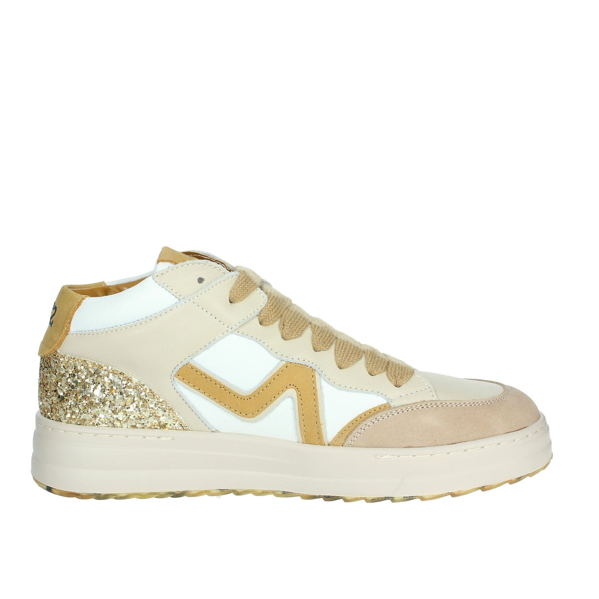 Accademia 72 Donna Sneakers alta AC-034 Beige/Bianco