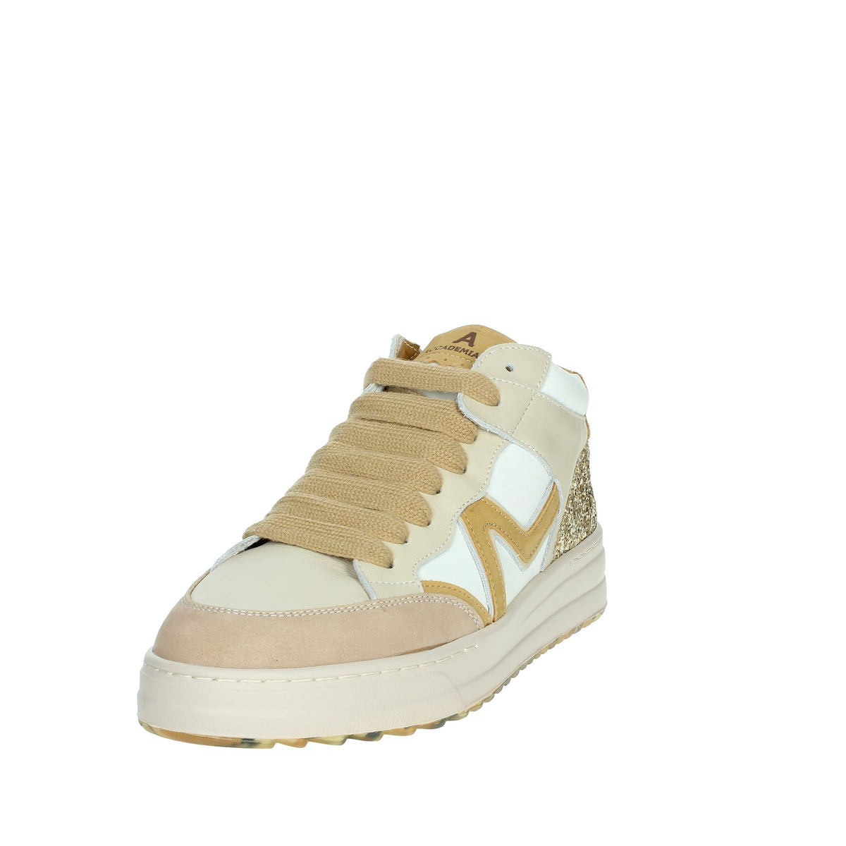 Accademia 72 Donna Sneakers alta AC-034 Beige/Bianco