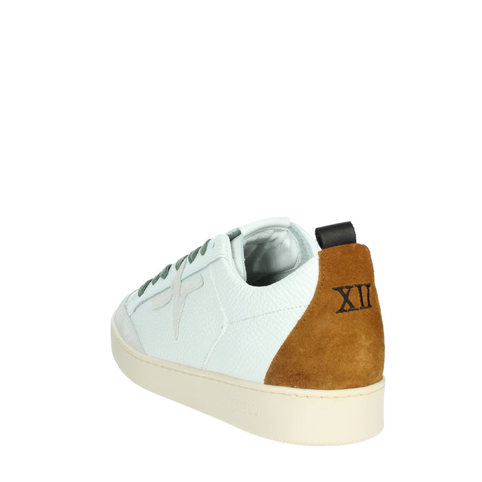 Twelve Uomo Sneakers bassa JUMP Bianco/Cuoio