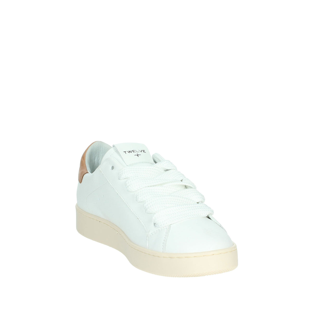 Twelve Donna Sneakers bassa CLASSIC Bianco/Cuoio