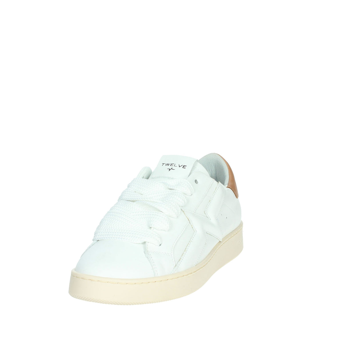 Twelve Donna Sneakers bassa CLASSIC Bianco/Cuoio