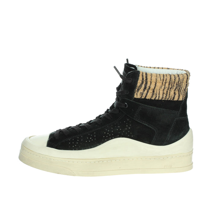 P448 Donna Sneakers alta F23RAIL-W Nero