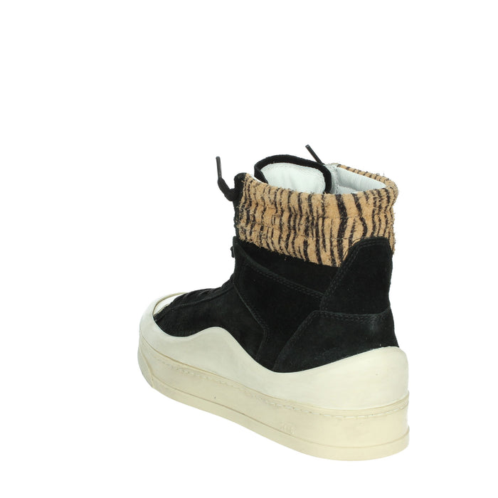 P448 Donna Sneakers alta F23RAIL-W Nero