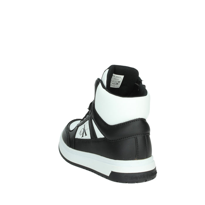 CALVIN KLEIN JEANS Bambini e ragazzi Sneakers alta V3X9-81063-1355 Bianco/Nero