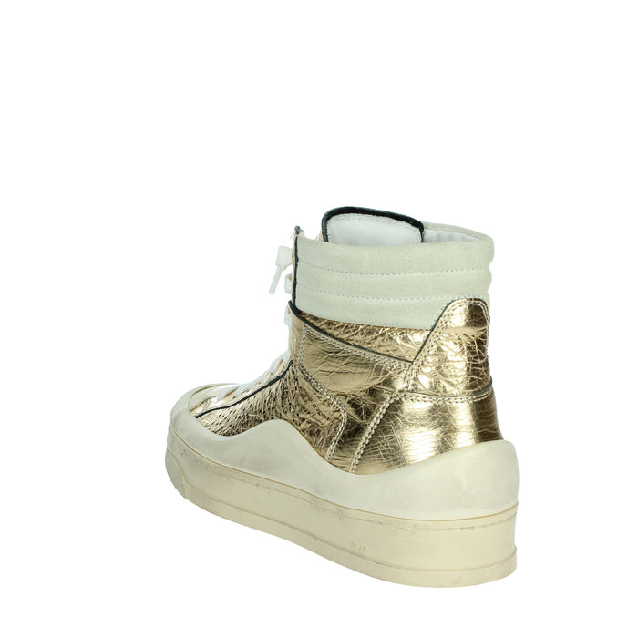 P448 Donna Sneakers alta F23RAIL-W Oro