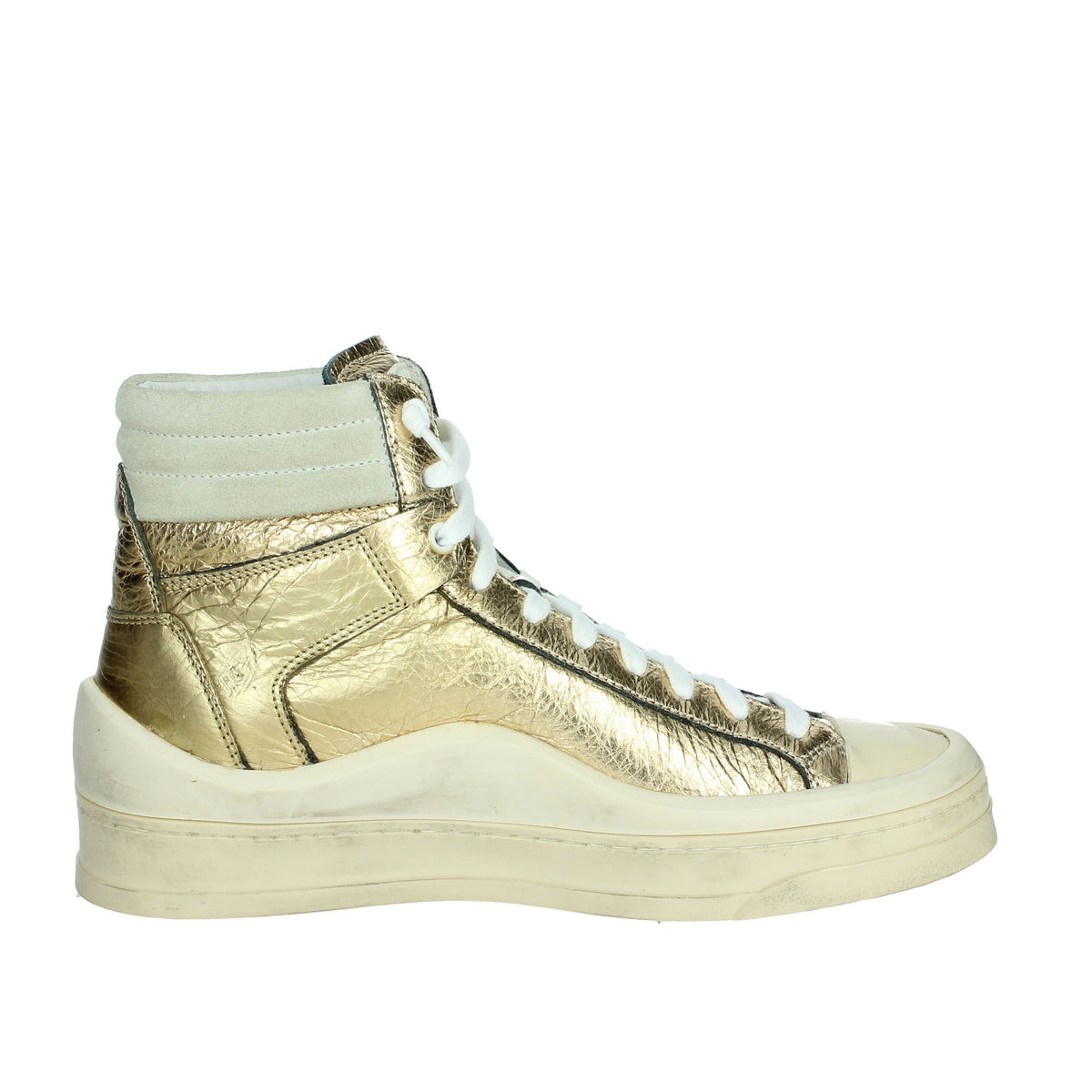 P448 Donna Sneakers alta F23RAIL-W Oro