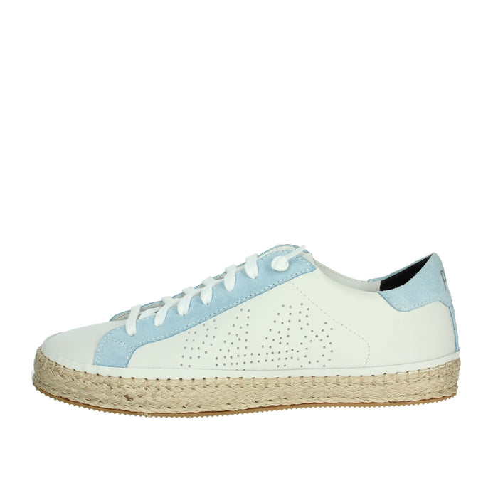 P448 Donna Sneakers bassa S2JOHNCORDA-W Bianco/Celeste