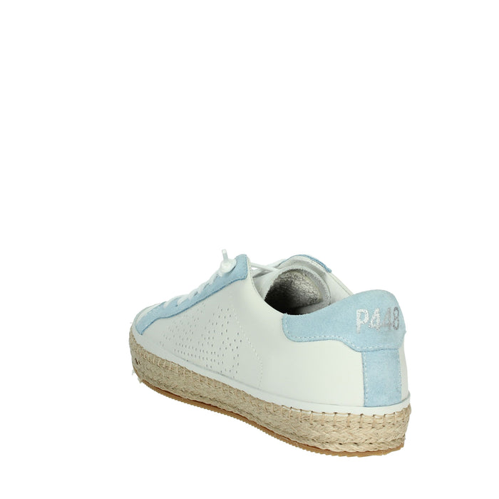 P448 Donna Sneakers bassa S2JOHNCORDA-W Bianco/Celeste