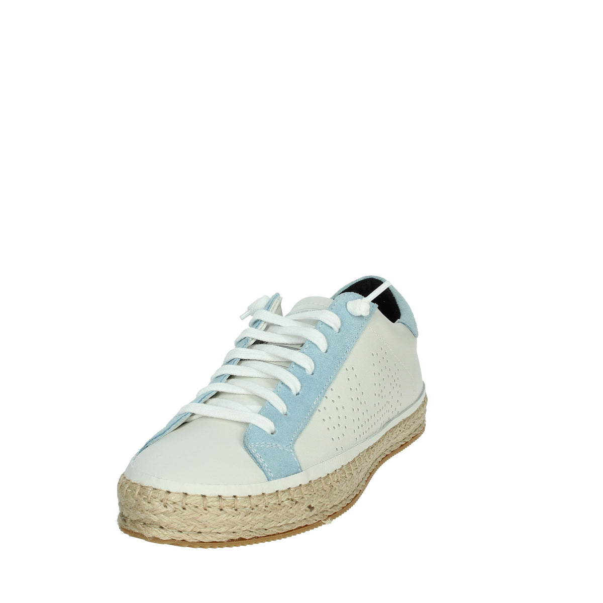 P448 Donna Sneakers bassa S2JOHNCORDA-W Bianco/Celeste