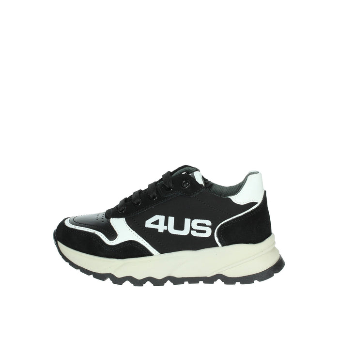 4Us Paciotti Bambini e ragazzi Sneakers bassa 43031 Nero