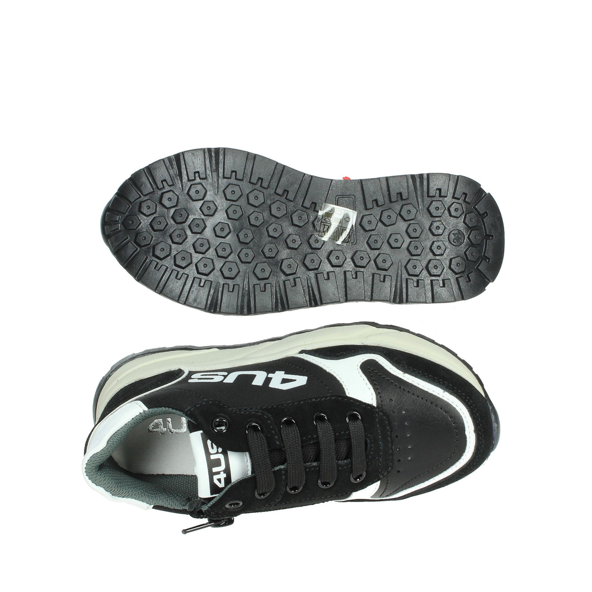 4Us Paciotti Bambini e ragazzi Sneakers bassa 43031 Nero