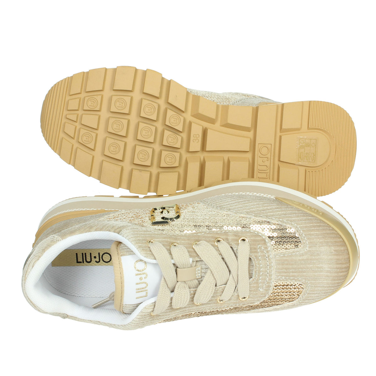 LIU-JO Donna Sneakers bassa AMAZING 23 Taupe