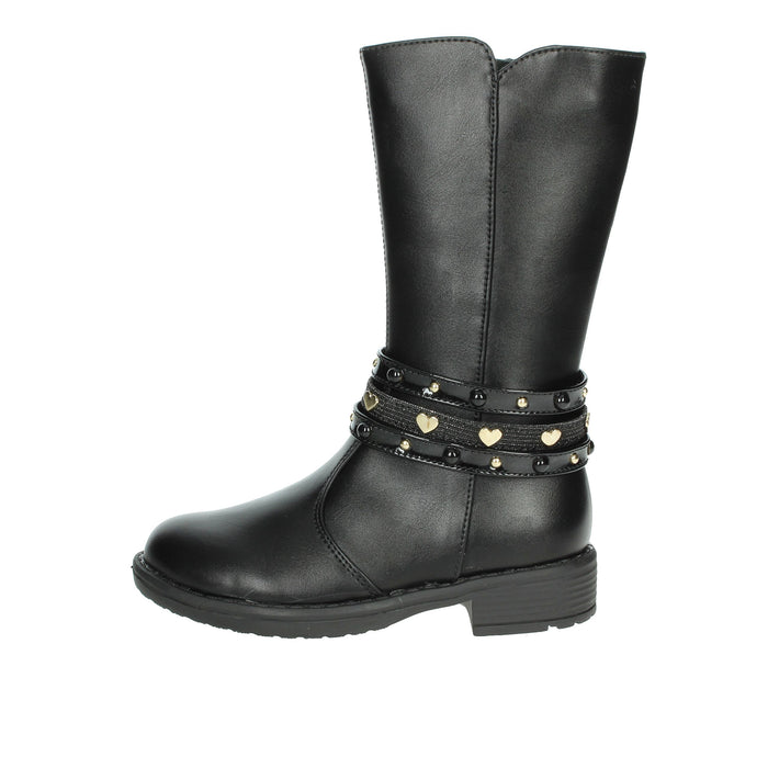 ASSO Bambine e ragazze Stivali AG-16590 Nero