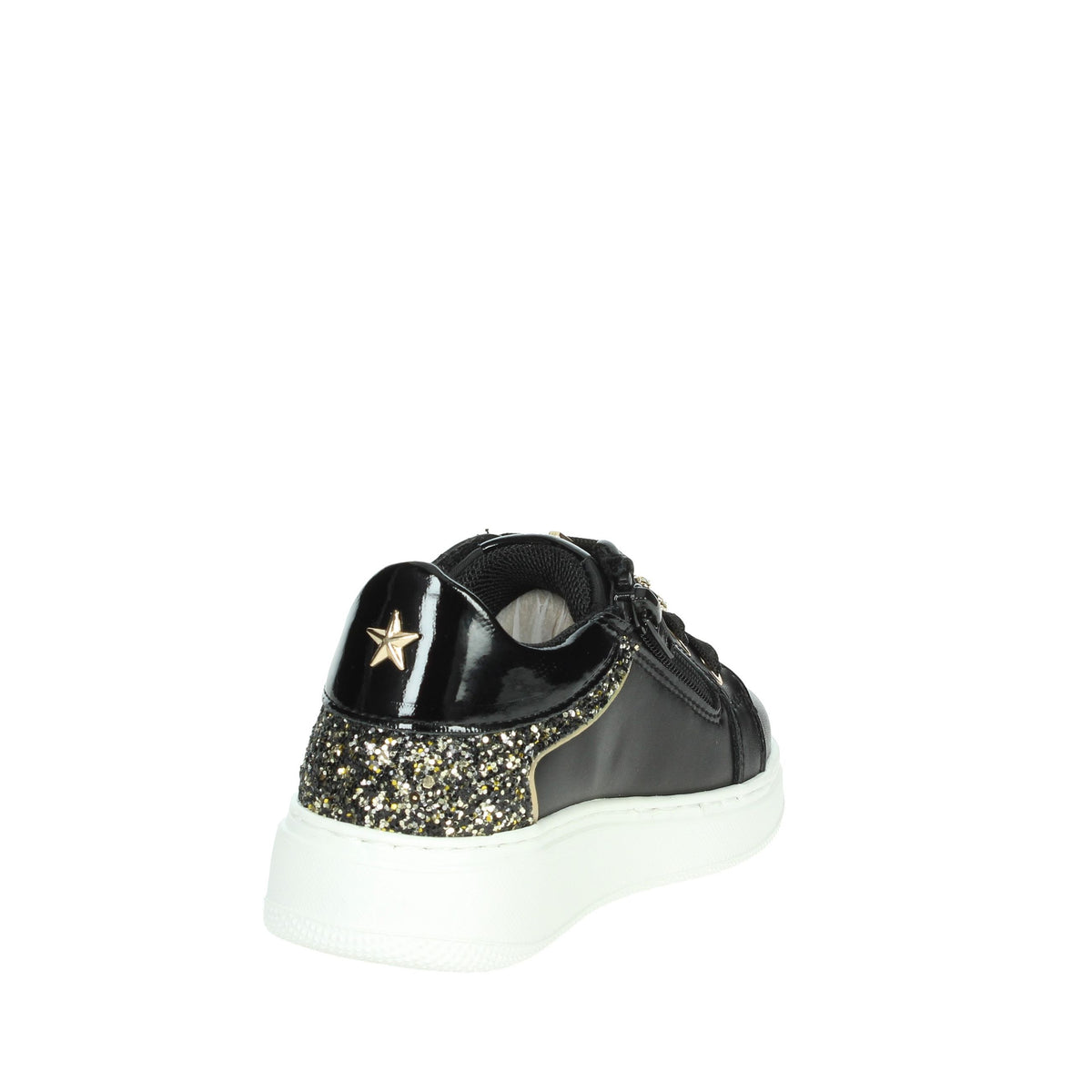 ASSO Bambine e ragazze Sneakers bassa AG-16532 Nero/Oro