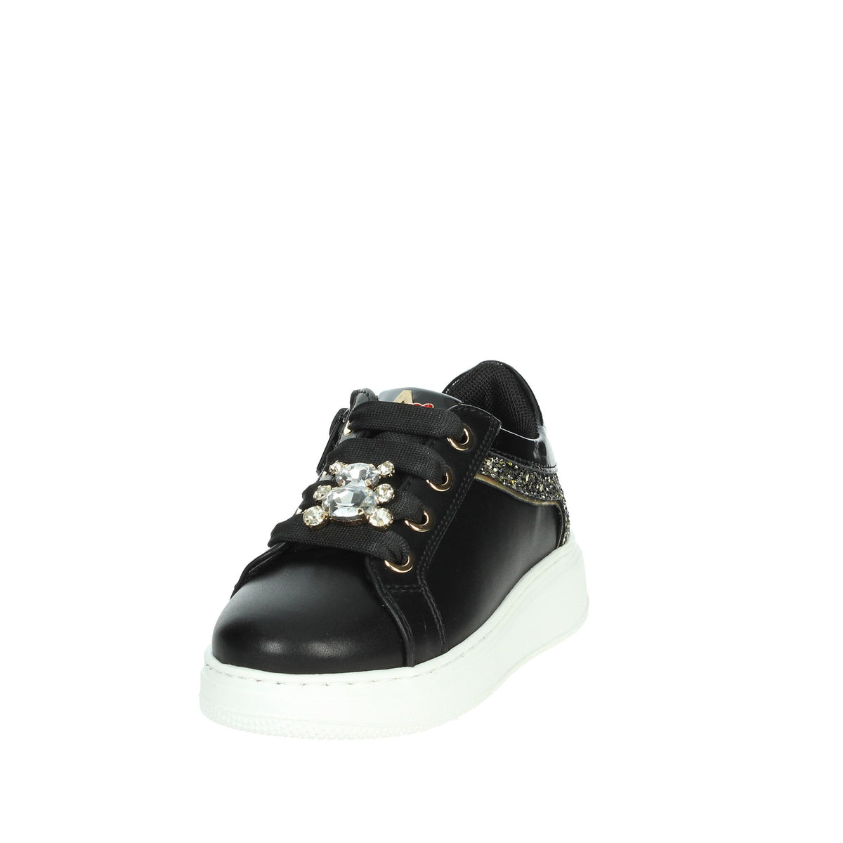 ASSO Bambine e ragazze Sneakers bassa AG-16532 Nero/Oro