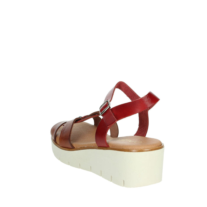 CINZIA SOFT Donna Sandali con zeppa EL178032 Cuoio