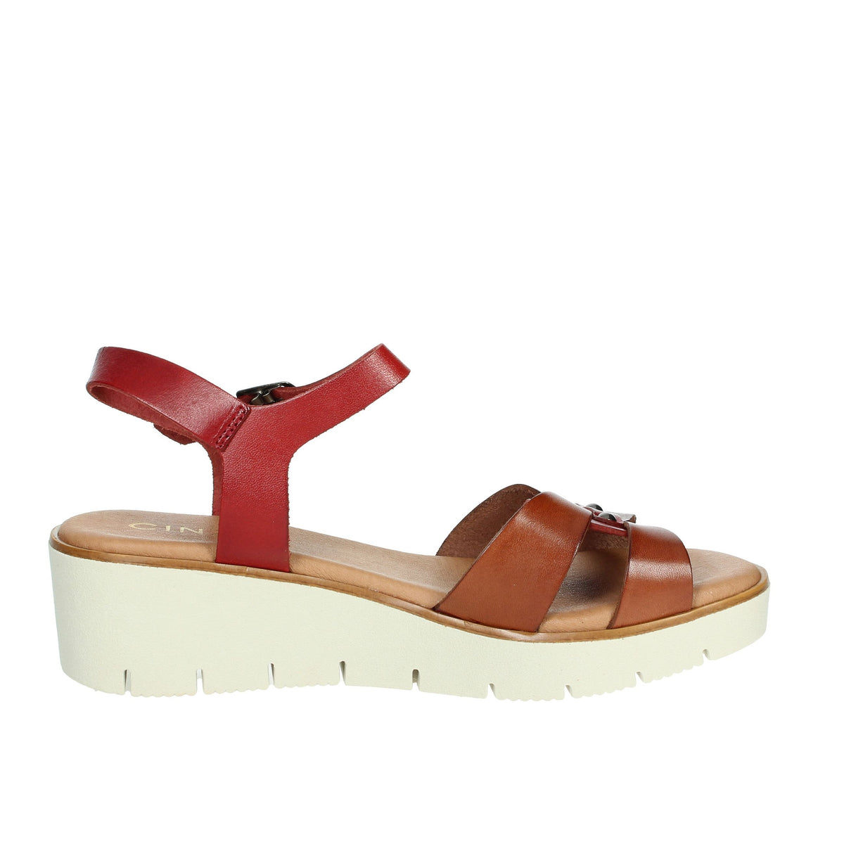 CINZIA SOFT Donna Sandali con zeppa EL178032 Cuoio