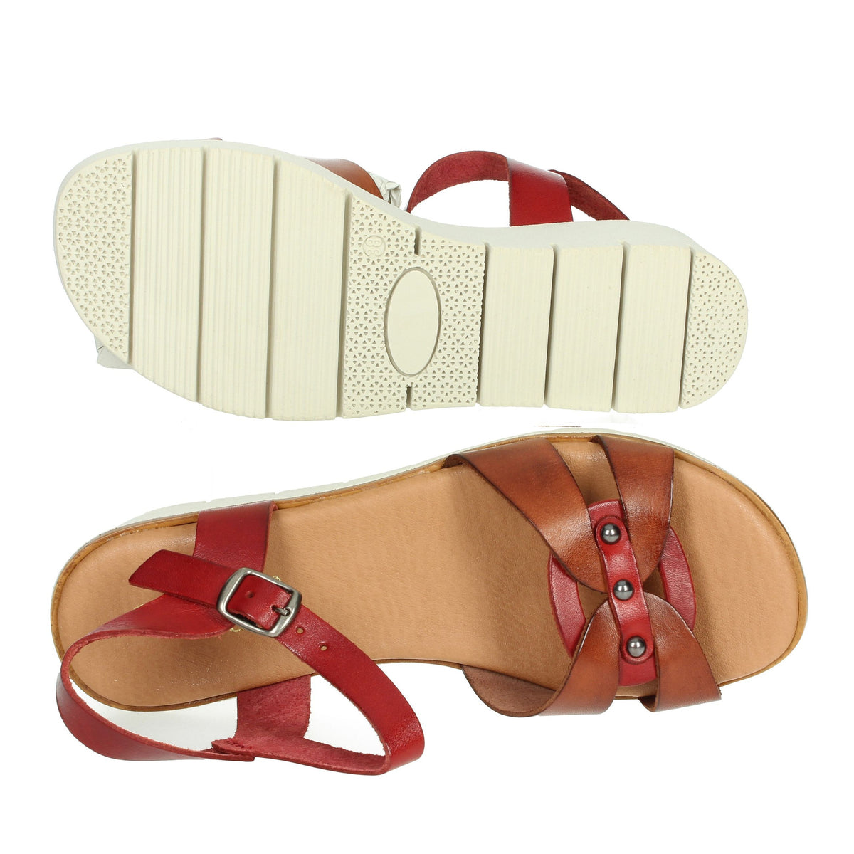 CINZIA SOFT Donna Sandali con zeppa EL178032 Cuoio