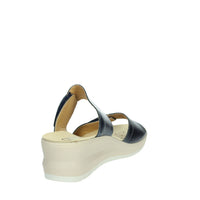 CINZIA SOFT Donna Ciabatte con zeppa IO13335 Blu