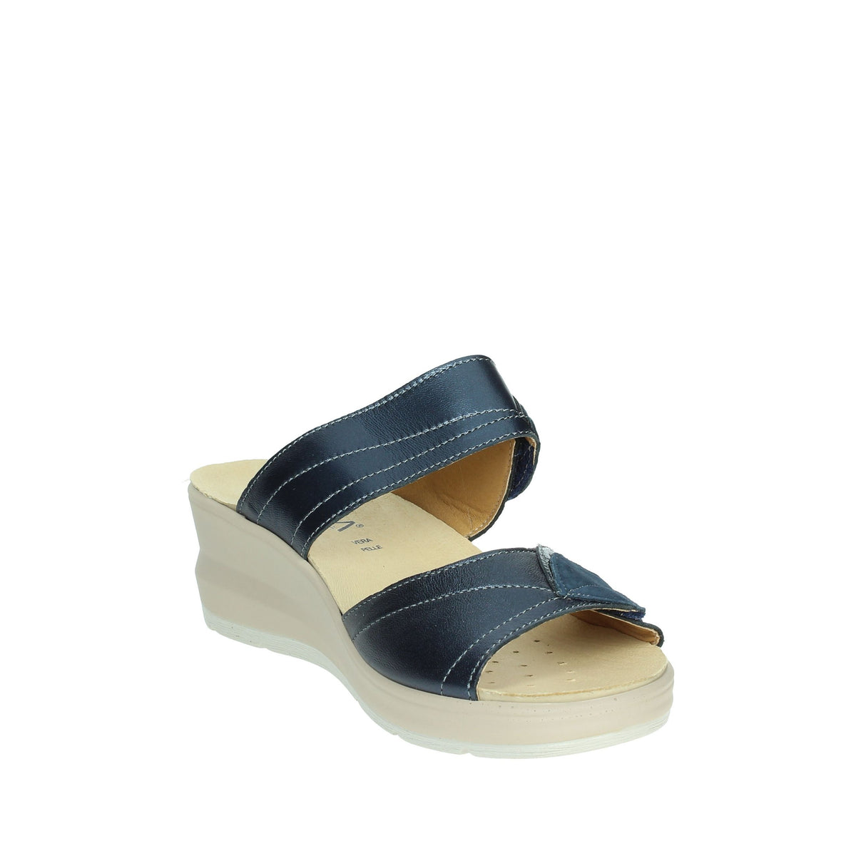 CINZIA SOFT Donna Ciabatte con zeppa IO13335 Blu