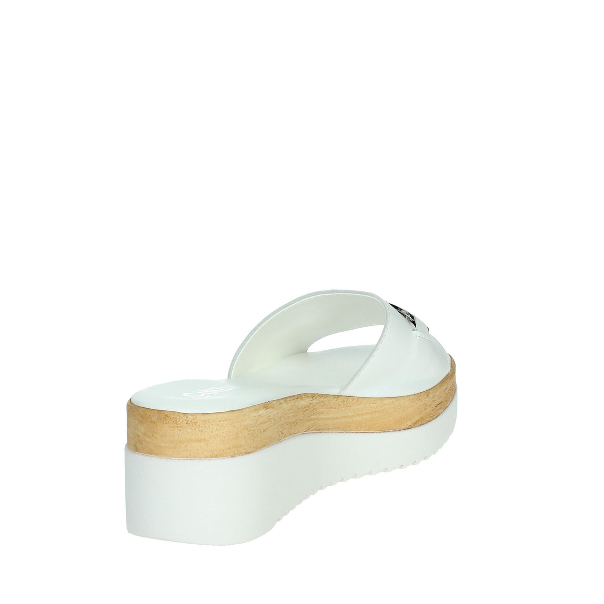 CINZIA SOFT Donna Ciabatte con zeppa IAF343456 Bianco