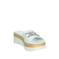CINZIA SOFT Donna Ciabatte con zeppa IAF343456 Bianco