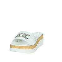 CINZIA SOFT Donna Ciabatte con zeppa IAF343456 Bianco