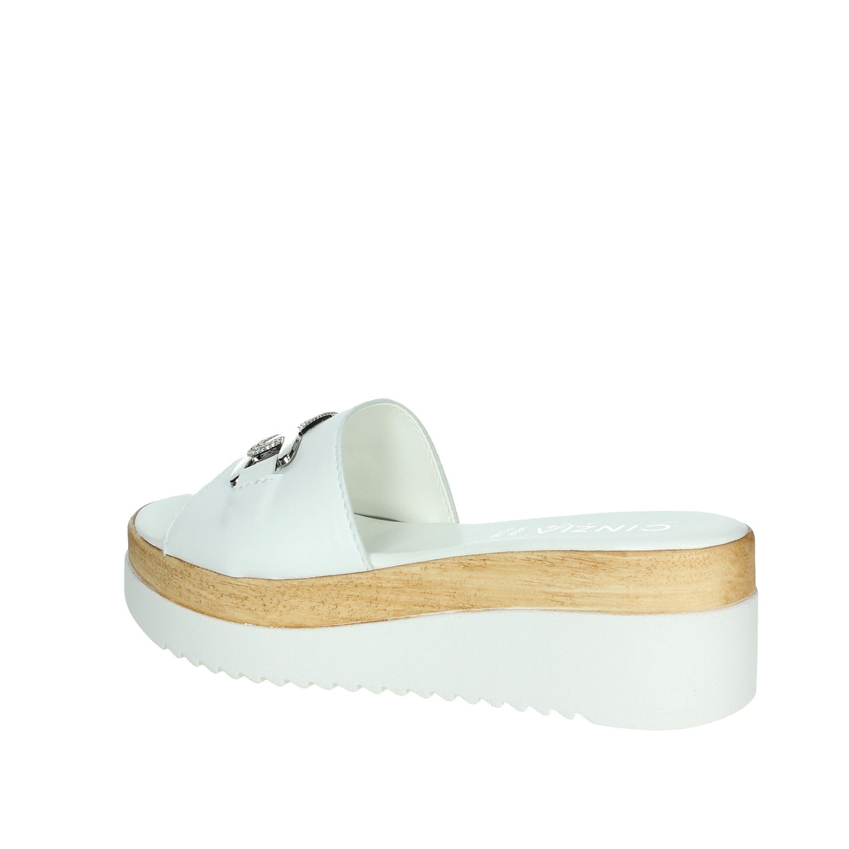 CINZIA SOFT Donna Ciabatte con zeppa IAF343456 Bianco