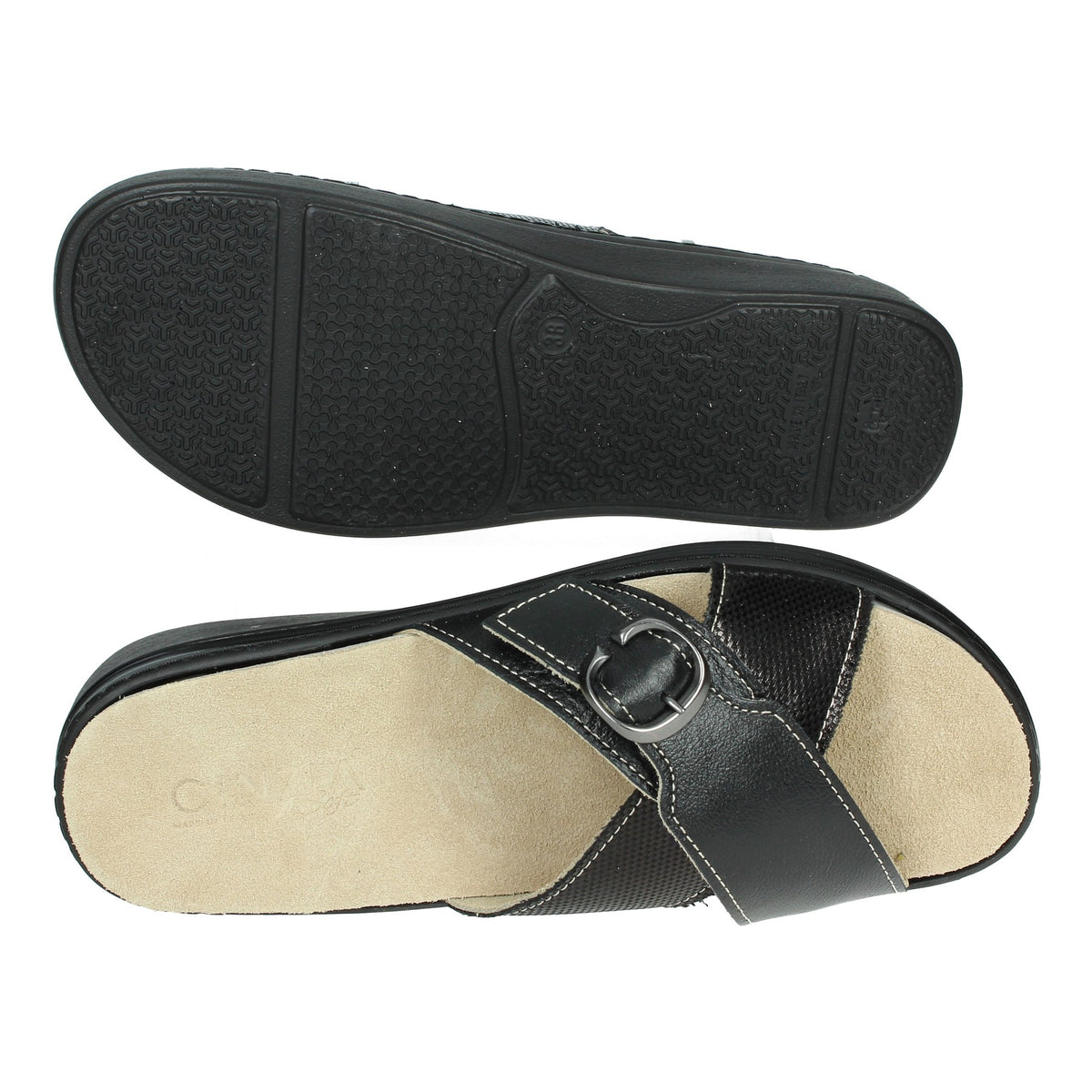 CINZIA SOFT Donna Ciabatte basse MZK65-T Nero