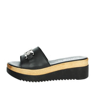 CINZIA SOFT Donna Ciabatte con zeppa IAF343456 Nero