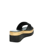 CINZIA SOFT Donna Ciabatte con zeppa IAF343456 Nero
