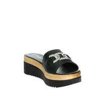CINZIA SOFT Donna Ciabatte con zeppa IAF343456 Nero