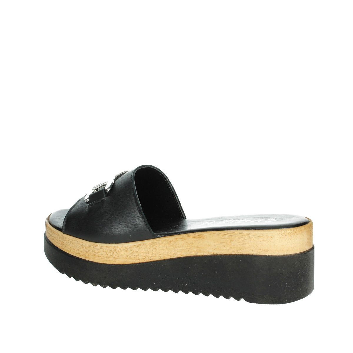CINZIA SOFT Donna Ciabatte con zeppa IAF343456 Nero