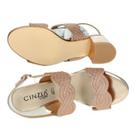 CINZIA SOFT Donna Sandali con tacco CN2015 Cipria