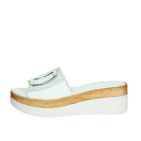 CINZIA SOFT Donna Ciabatte con zeppa IAF343455 Bianco