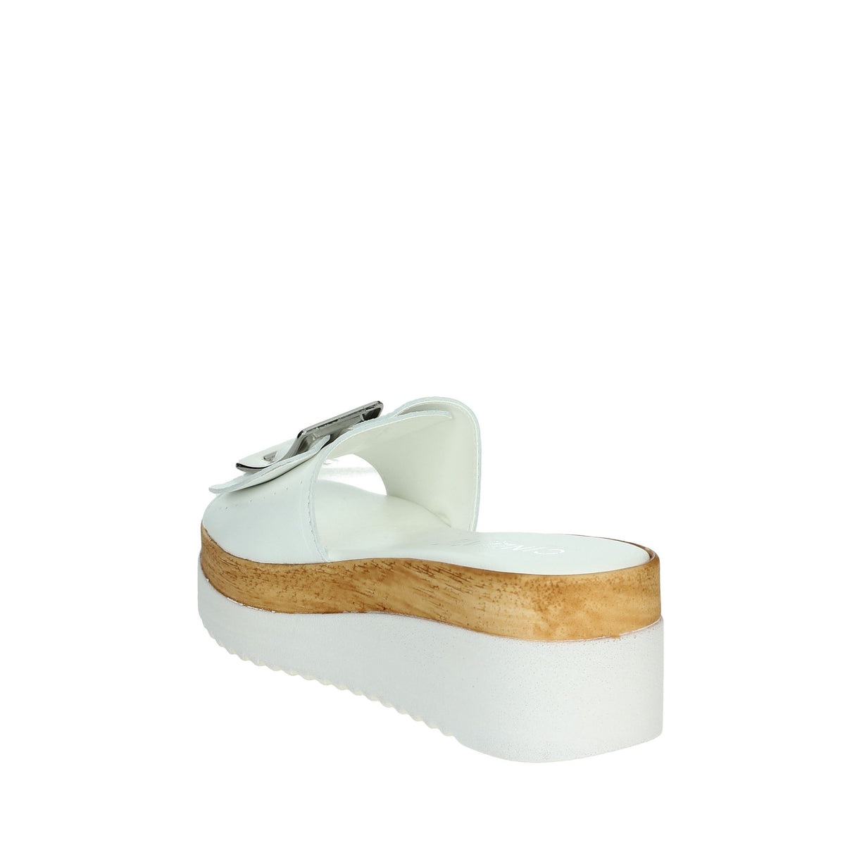 CINZIA SOFT Donna Ciabatte con zeppa IAF343455 Bianco