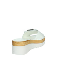 CINZIA SOFT Donna Ciabatte con zeppa IAF343455 Bianco