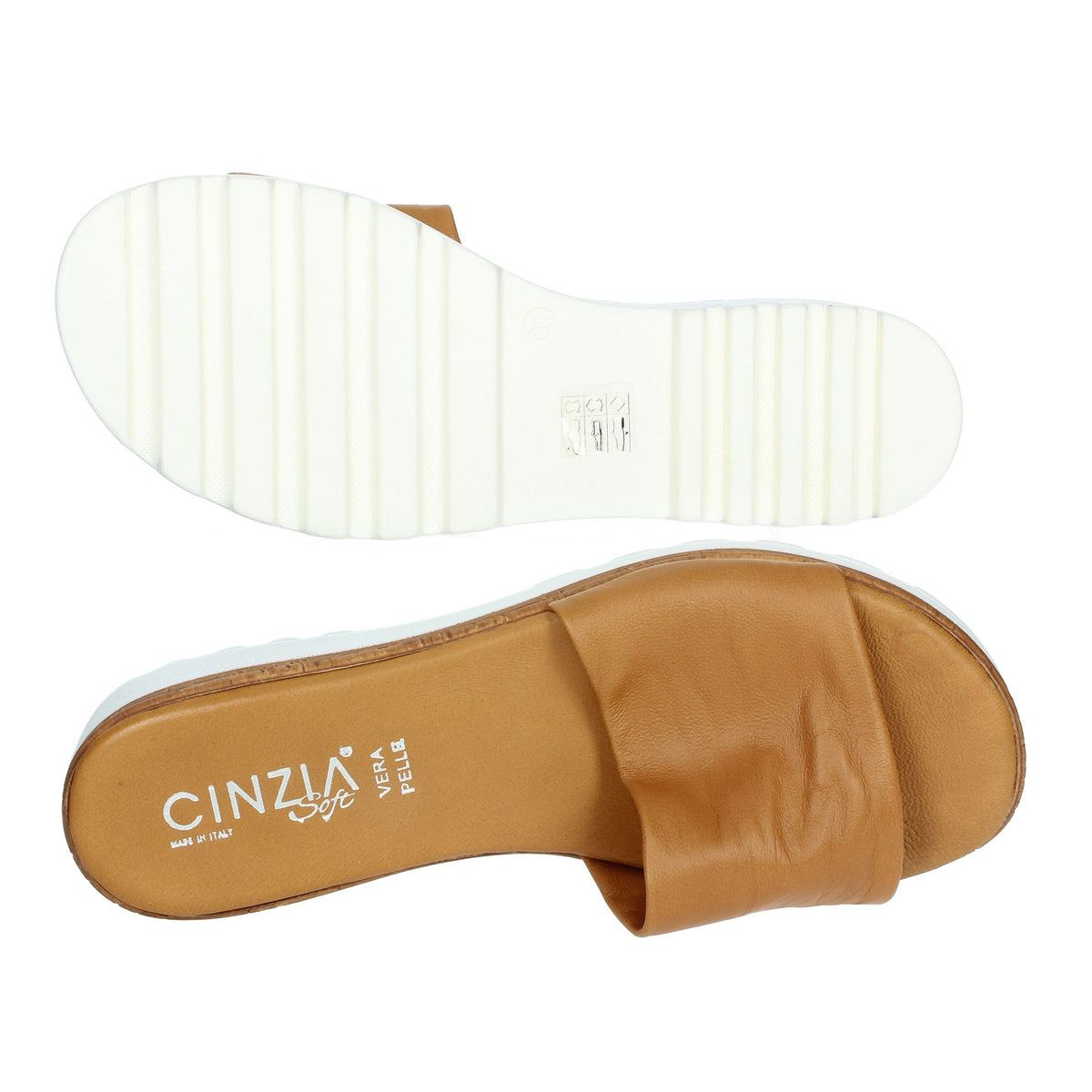 CINZIA SOFT Donna Ciabatte basse IAF23384 Cuoio
